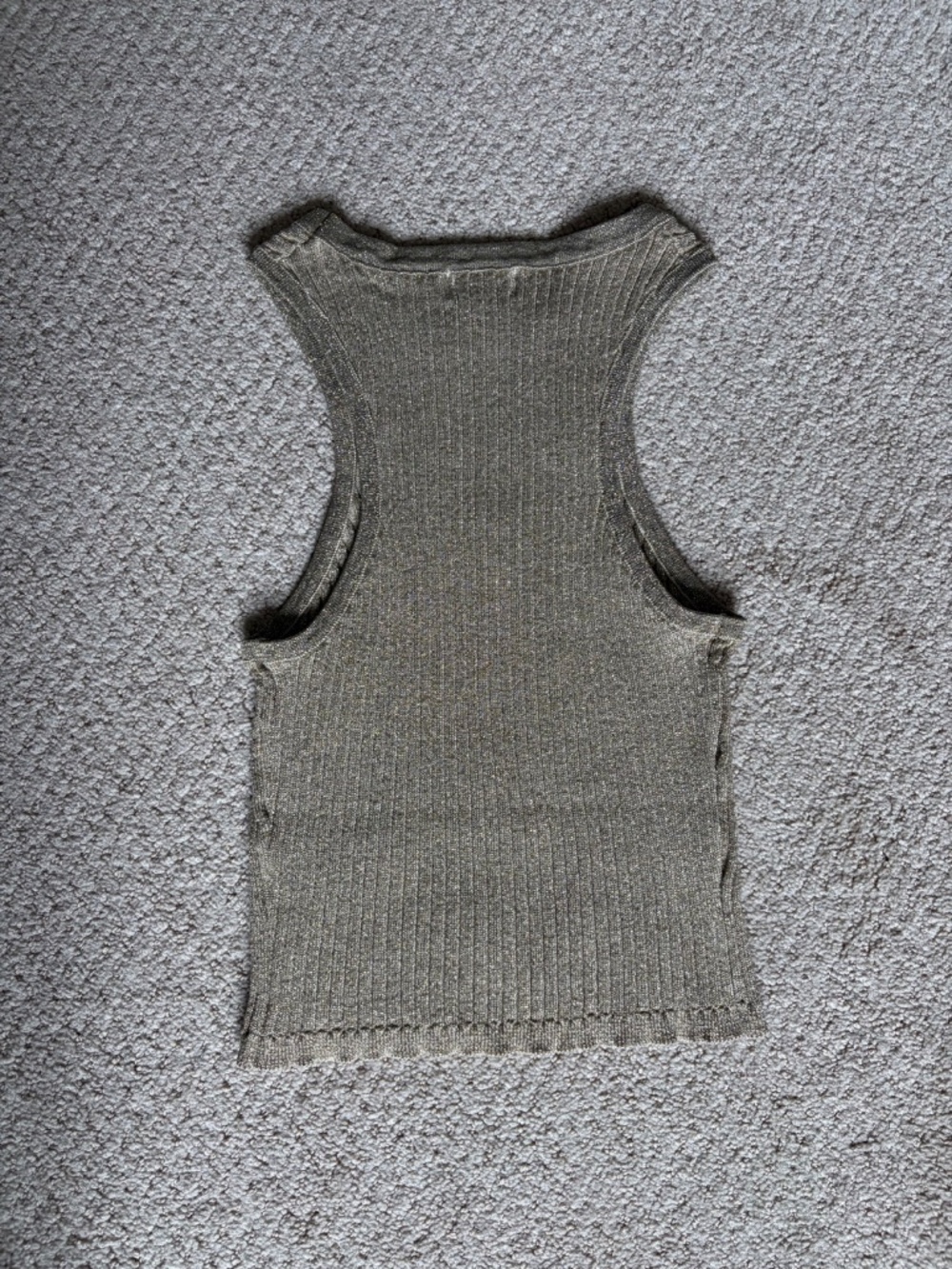 Superdown Sonya Rib Knit Sweater Tank Small Gold - Picture 7 of 13